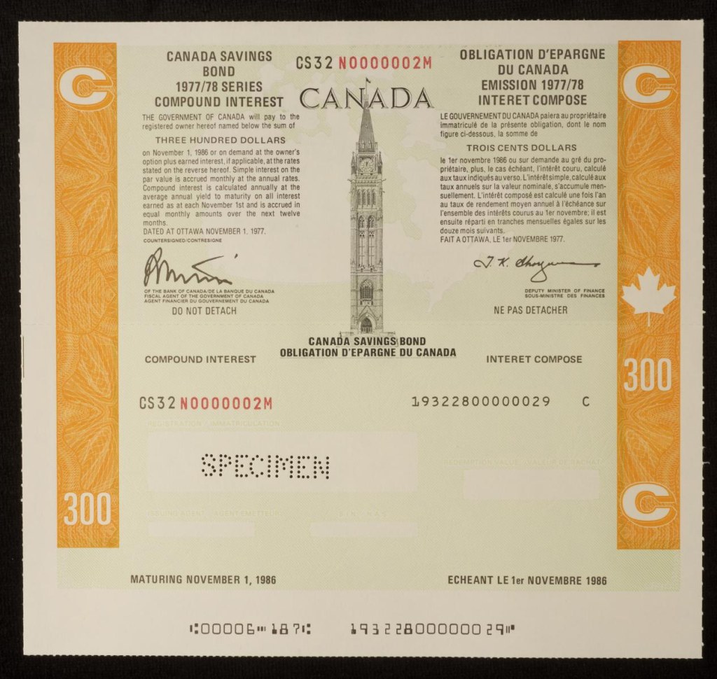 Picture of: Certificated Bonds – Canada Savings Bonds