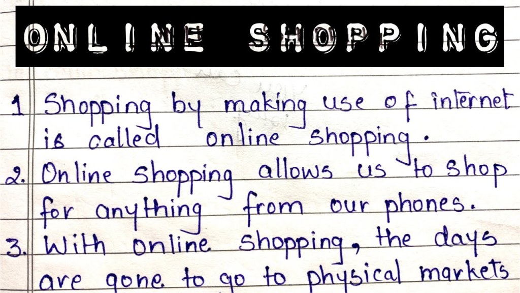 Picture of: Lines on Online Shopping  Essay on Online Shopping  Learning Path