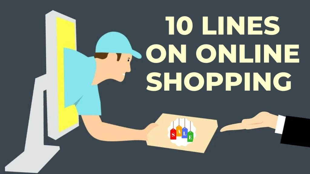 Picture of: Lines on Online Shopping in English/Essay on Online Shopping  /#OnlineShoppingessay #Shopping